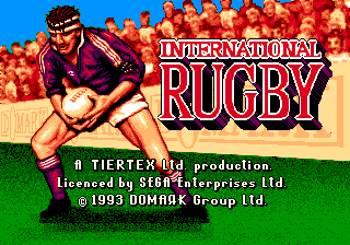 International Rugby screenshot 3 for Sega Mega Drive